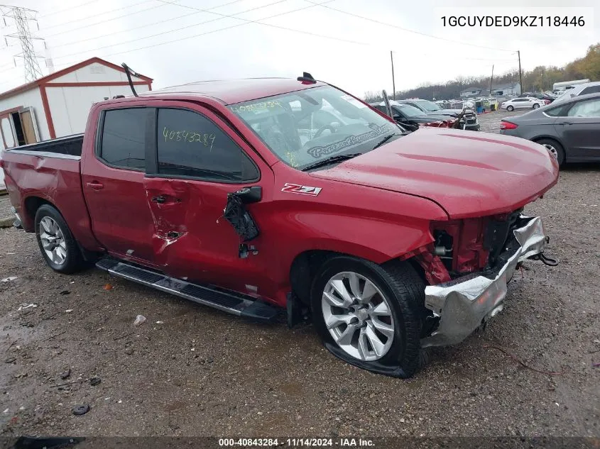 2019 Chevrolet Silverado 1500 Lt VIN: 1GCUYDED9KZ118446 Lot: 40843284