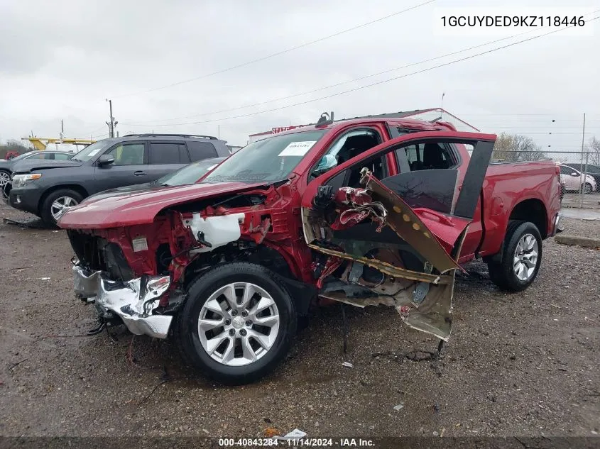 2019 Chevrolet Silverado 1500 Lt VIN: 1GCUYDED9KZ118446 Lot: 40843284