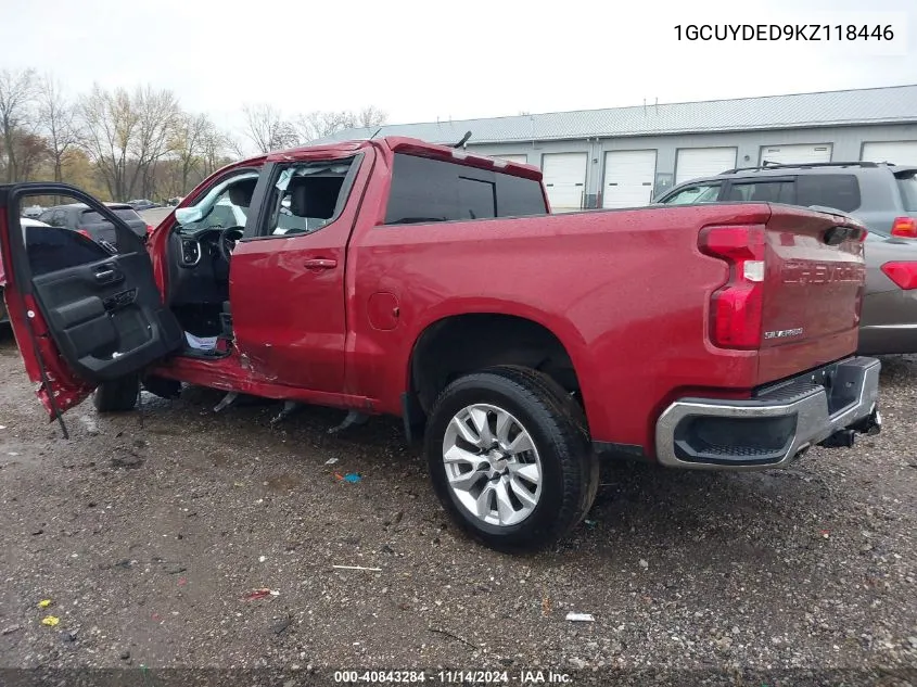 2019 Chevrolet Silverado 1500 Lt VIN: 1GCUYDED9KZ118446 Lot: 40843284