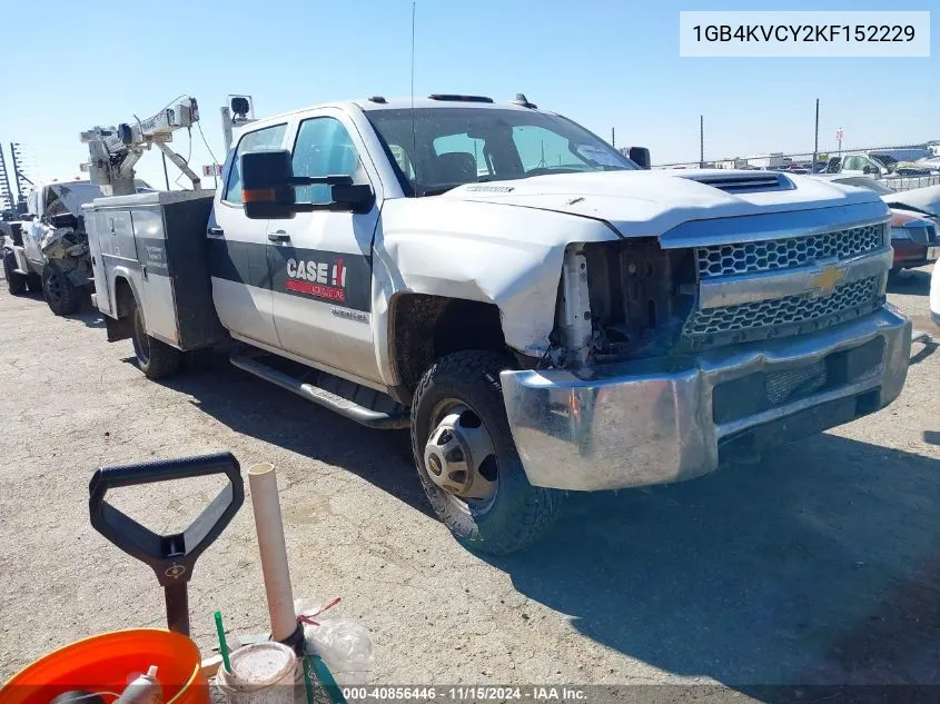 2019 Chevrolet Silverado 3500Hd Chassis Wt VIN: 1GB4KVCY2KF152229 Lot: 40856446