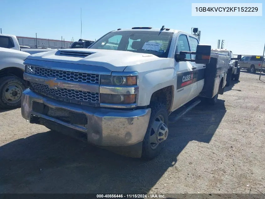 2019 Chevrolet Silverado 3500Hd Chassis Wt VIN: 1GB4KVCY2KF152229 Lot: 40856446