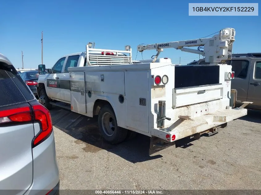 2019 Chevrolet Silverado 3500Hd Chassis Wt VIN: 1GB4KVCY2KF152229 Lot: 40856446