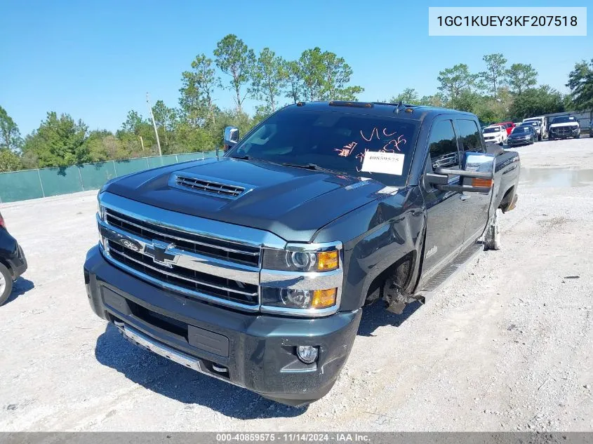 2019 Chevrolet Silverado 2500Hd High Country VIN: 1GC1KUEY3KF207518 Lot: 40859575