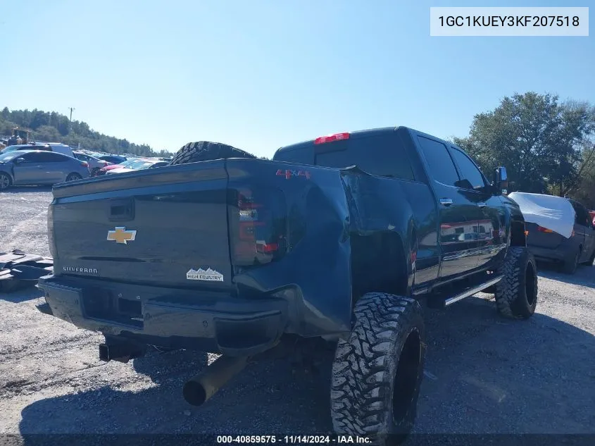 2019 Chevrolet Silverado 2500Hd High Country VIN: 1GC1KUEY3KF207518 Lot: 40859575