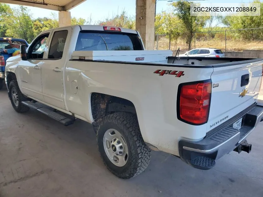 2019 Chevrolet Silverado K2500 Heavy Duty Lt VIN: 2GC2KSEGXK1208849 Lot: 40869789