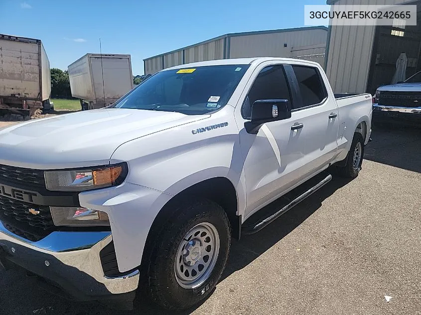 2019 Chevrolet Silverado 1500 Work Truck VIN: 3GCUYAEF5KG242665 Lot: 40875009