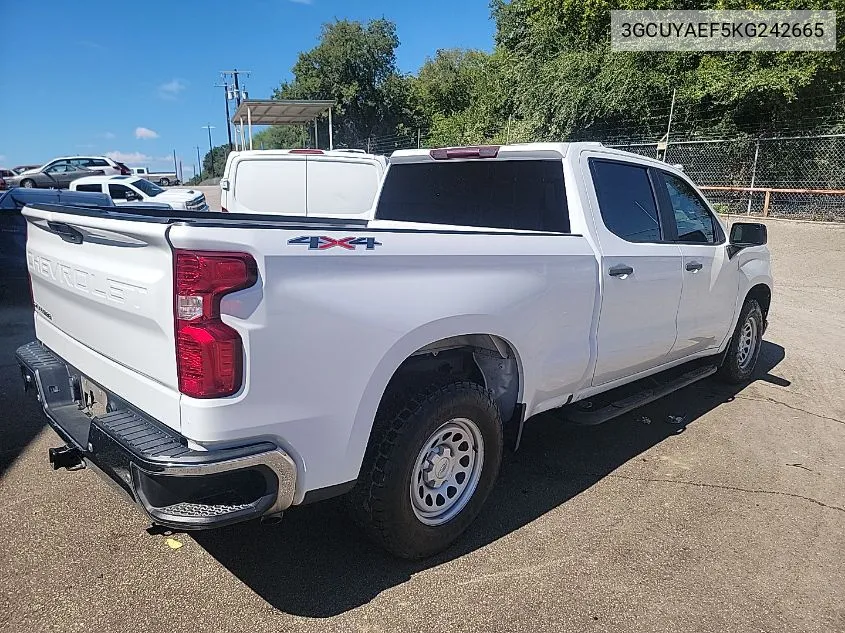 2019 Chevrolet Silverado 1500 Work Truck VIN: 3GCUYAEF5KG242665 Lot: 40875009