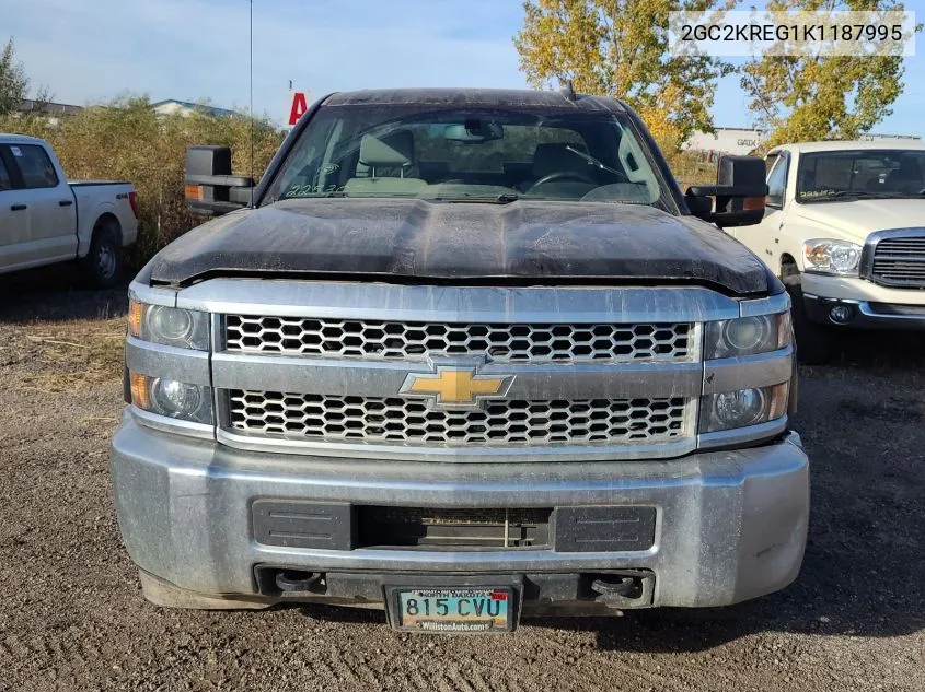 2019 Chevrolet Silverado 2500Hd Wt VIN: 2GC2KREG1K1187995 Lot: 40896945