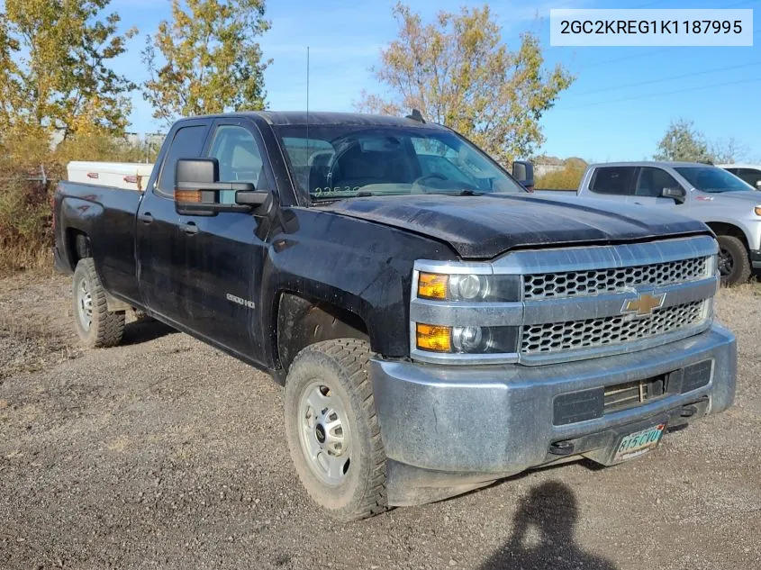 2019 Chevrolet Silverado 2500Hd Wt VIN: 2GC2KREG1K1187995 Lot: 40896945