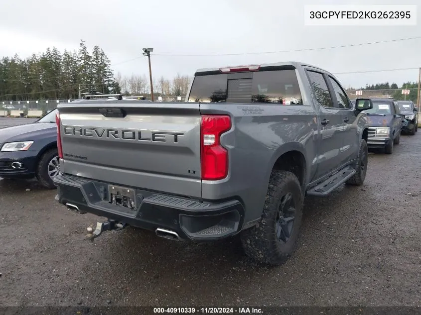 2019 Chevrolet Silverado 1500 Lt Trail Boss VIN: 3GCPYFED2KG262395 Lot: 40910339