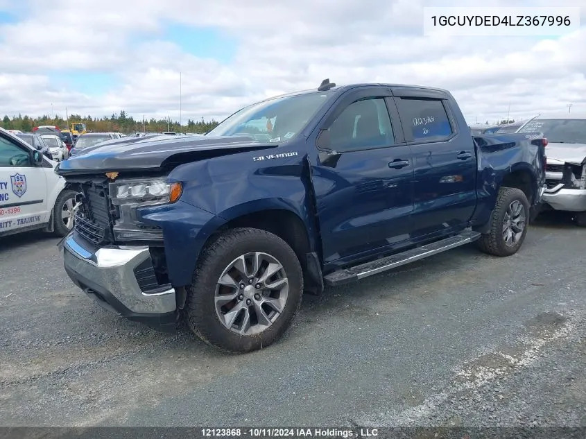 2020 Chevrolet Silverado 1500 VIN: 1GCUYDED4LZ367996 Lot: 12123868