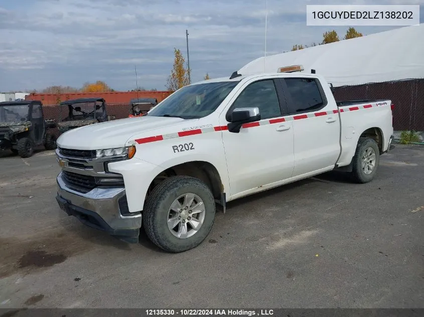 2020 Chevrolet Silverado K1500 Lt VIN: 1GCUYDED2LZ138202 Lot: 12135330