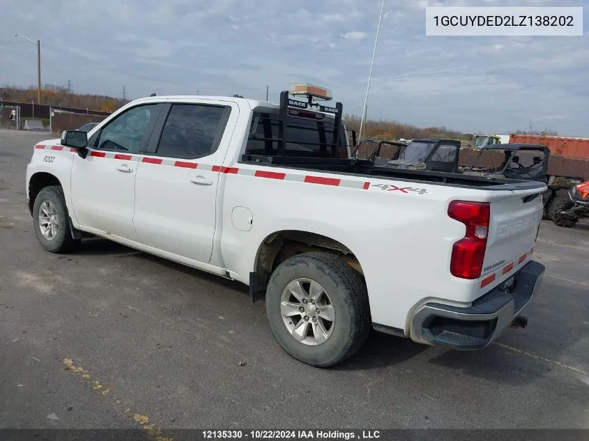 2020 Chevrolet Silverado K1500 Lt VIN: 1GCUYDED2LZ138202 Lot: 12135330