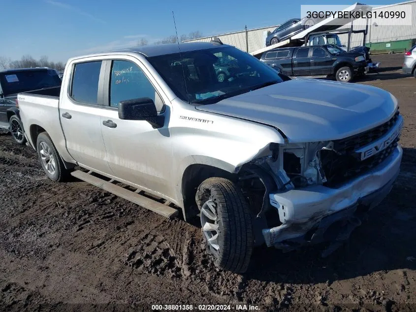 2020 Chevrolet Silverado 1500 4Wd Short Bed Custom VIN: 3GCPYBEK8LG140990 Lot: 38801358