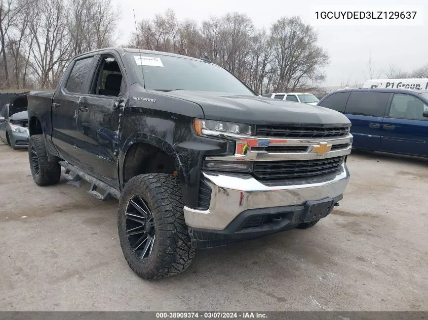 2020 Chevrolet Silverado 1500 4Wd Short Bed Lt VIN: 1GCUYDED3LZ129637 Lot: 38909374