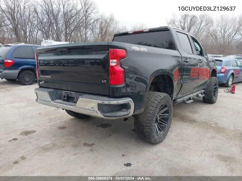 2020 Chevrolet Silverado 1500 4Wd Short Bed Lt VIN: 1GCUYDED3LZ129637 Lot: 38909374