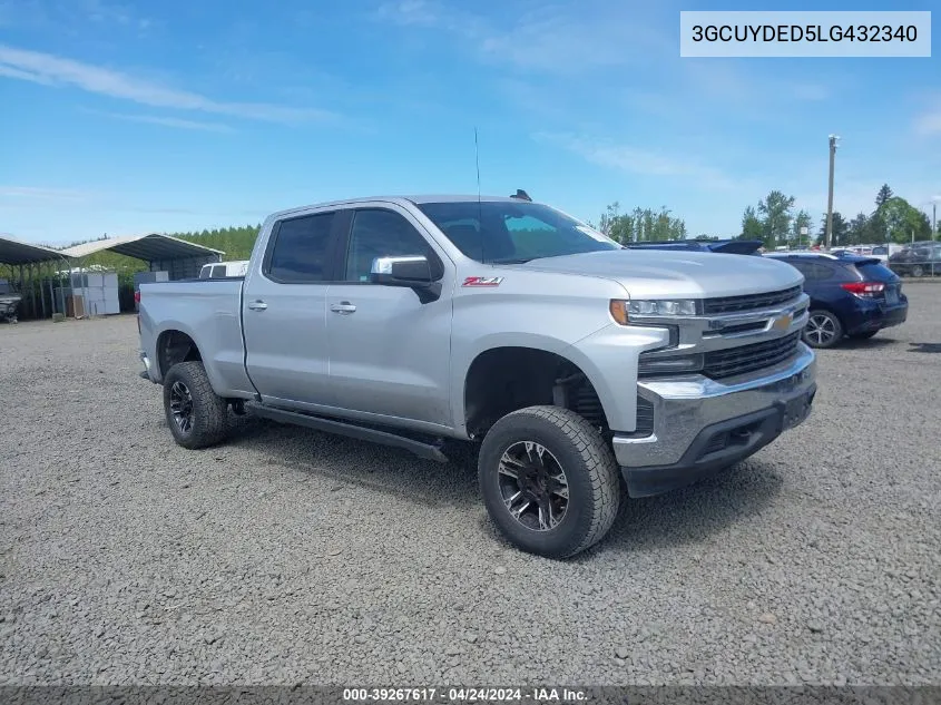 2020 Chevrolet Silverado 1500 4Wd Standard Bed Lt VIN: 3GCUYDED5LG432340 Lot: 39267617