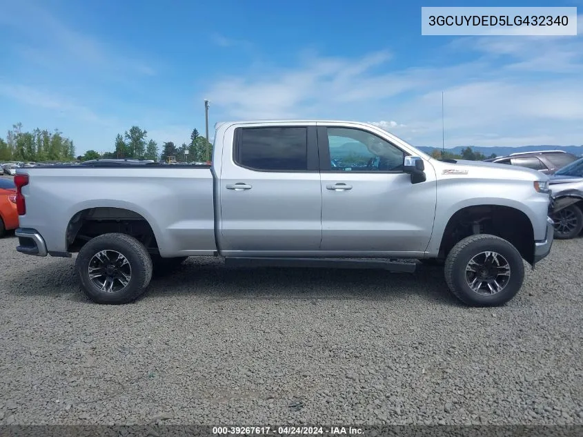 2020 Chevrolet Silverado 1500 4Wd Standard Bed Lt VIN: 3GCUYDED5LG432340 Lot: 39267617