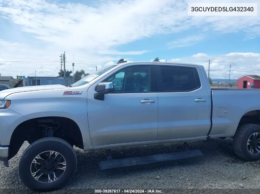 2020 Chevrolet Silverado 1500 4Wd Standard Bed Lt VIN: 3GCUYDED5LG432340 Lot: 39267617