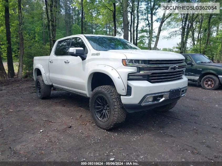 2020 Chevrolet Silverado 1500 4Wd Short Bed High Country VIN: 3GCUYHED5LG362054 Lot: 39315624