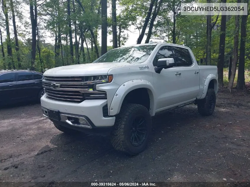 2020 Chevrolet Silverado 1500 4Wd Short Bed High Country VIN: 3GCUYHED5LG362054 Lot: 39315624