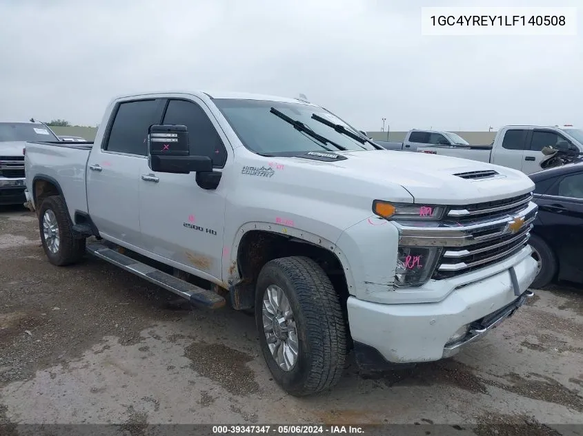 2020 Chevrolet Silverado 2500Hd 4Wd Standard Bed High Country VIN: 1GC4YREY1LF140508 Lot: 39347347