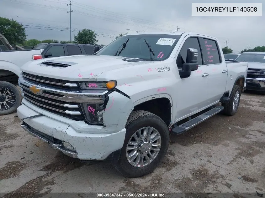 2020 Chevrolet Silverado 2500Hd 4Wd Standard Bed High Country VIN: 1GC4YREY1LF140508 Lot: 39347347