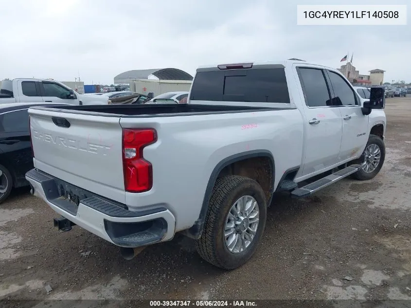 2020 Chevrolet Silverado 2500Hd 4Wd Standard Bed High Country VIN: 1GC4YREY1LF140508 Lot: 39347347