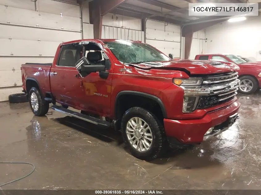 1GC4YRE71LF146817 2020 Chevrolet Silverado 2500Hd 4Wd Standard Bed High Country