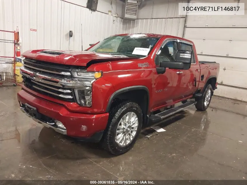 2020 Chevrolet Silverado 2500Hd 4Wd Standard Bed High Country VIN: 1GC4YRE71LF146817 Lot: 39361835