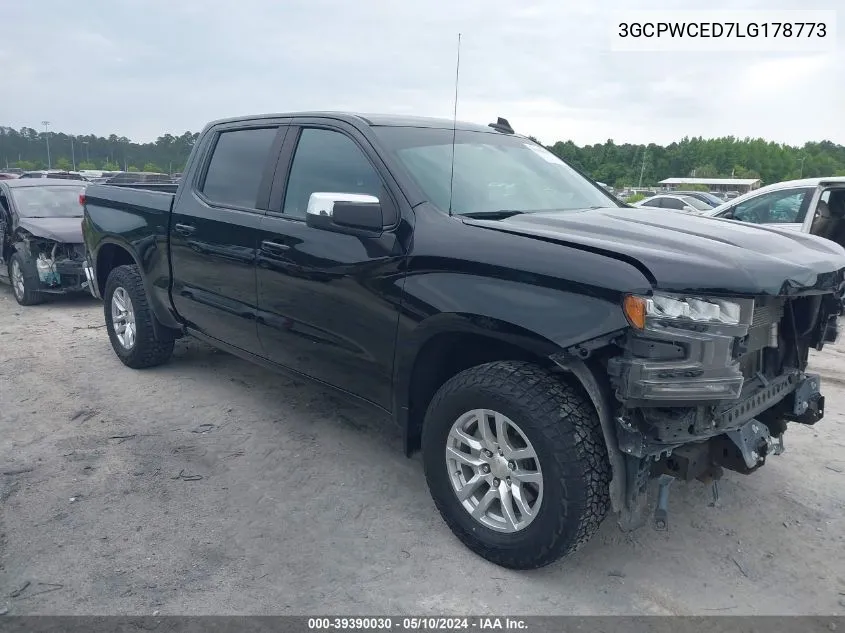 2020 Chevrolet Silverado 1500 2Wd Short Bed Lt VIN: 3GCPWCED7LG178773 Lot: 39390030