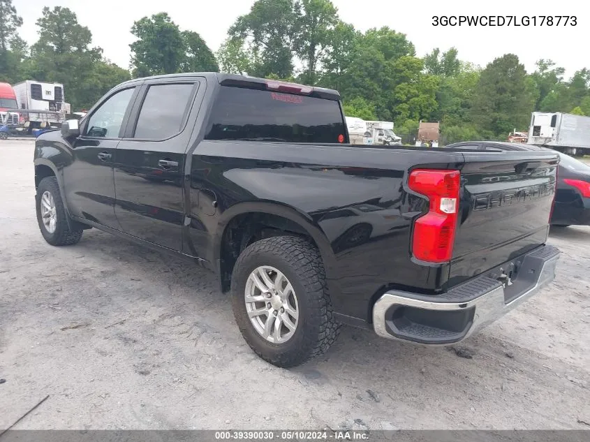 2020 Chevrolet Silverado 1500 2Wd Short Bed Lt VIN: 3GCPWCED7LG178773 Lot: 39390030