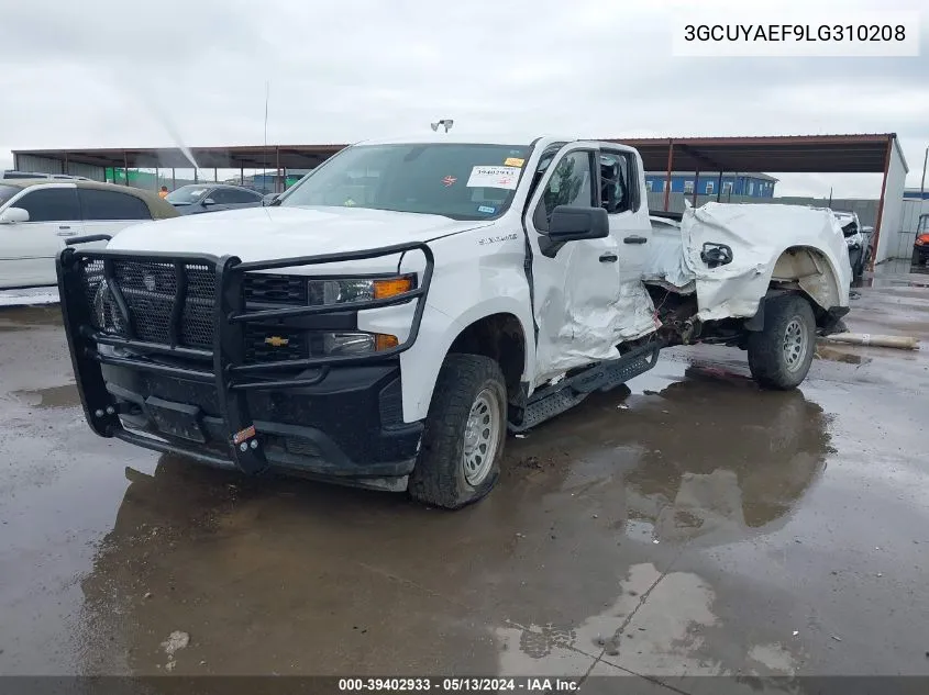 2020 Chevrolet Silverado 1500 4Wd Standard Bed Wt VIN: 3GCUYAEF9LG310208 Lot: 39402933