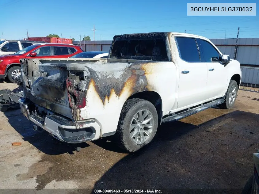 2020 Chevrolet Silverado 1500 4Wd Short Bed High Country VIN: 3GCUYHEL5LG370632 Lot: 39409463