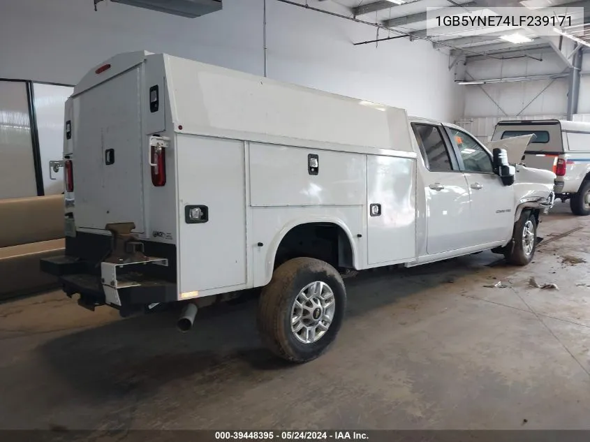 2020 Chevrolet Silverado 2500Hd 4Wd Double Cab Long Bed Lt VIN: 1GB5YNE74LF239171 Lot: 39448395