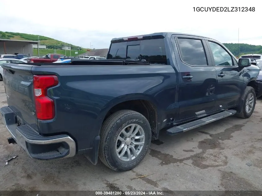 2020 Chevrolet Silverado 1500 4Wd Short Bed Lt VIN: 1GCUYDED2LZ312348 Lot: 39481280