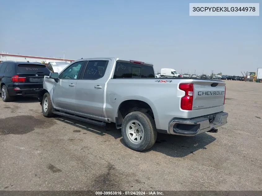 3GCPYDEK3LG344978 2020 Chevrolet Silverado 1500 4Wd Short Bed Lt