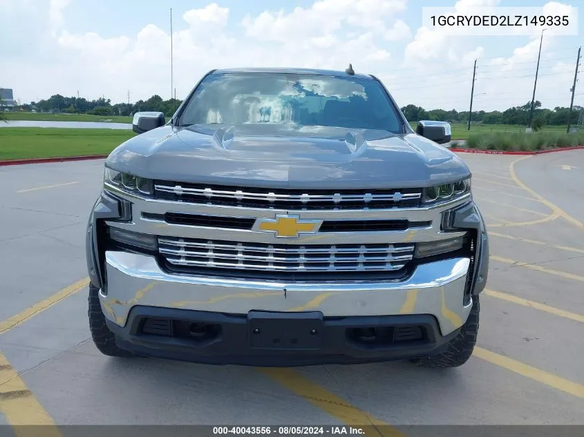 2020 Chevrolet Silverado 1500 4Wd Double Cab Standard Bed Lt VIN: 1GCRYDED2LZ149335 Lot: 40043556