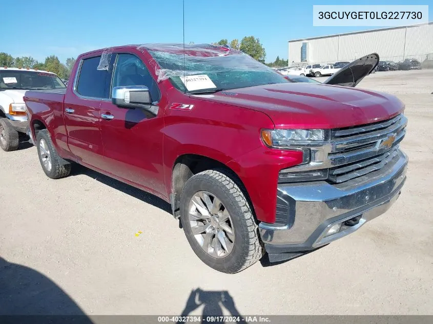 2020 Chevrolet Silverado 1500 K1500 Ltz VIN: 3GCUYGET0LG227730 Lot: 40327394