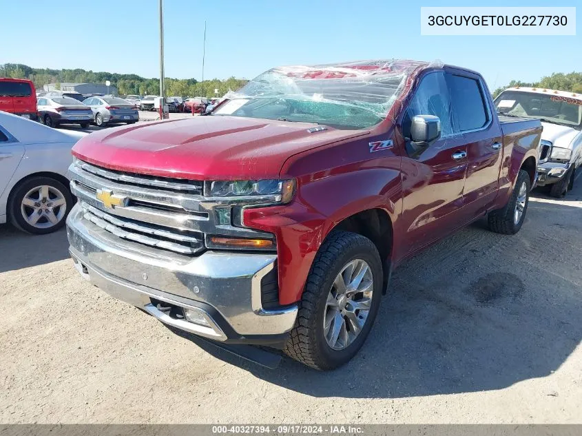 2020 Chevrolet Silverado 1500 K1500 Ltz VIN: 3GCUYGET0LG227730 Lot: 40327394