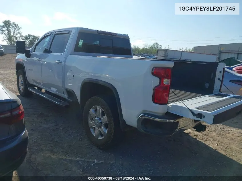 2020 Chevrolet Silverado 2500Hd K2500 Heavy Duty Ltz VIN: 1GC4YPEY8LF201745 Lot: 40350738