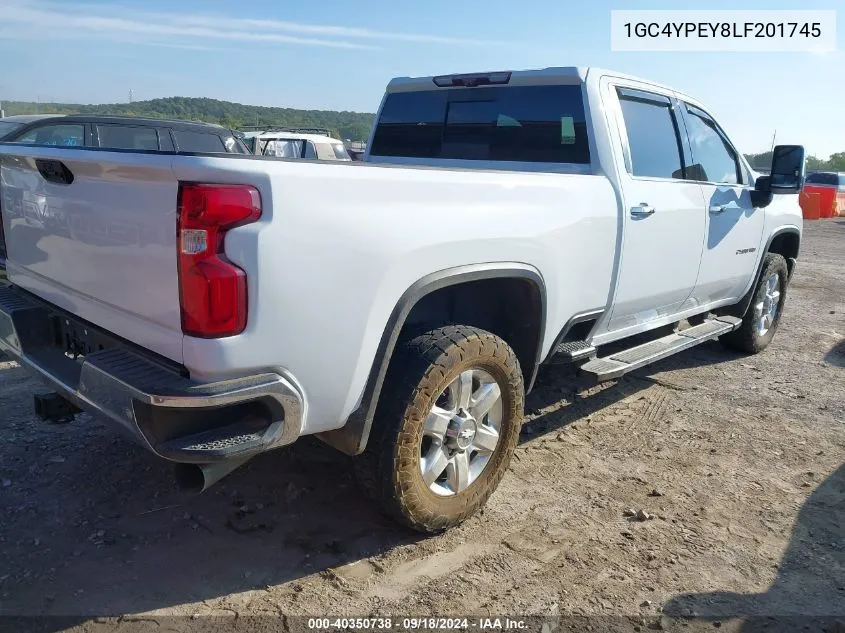 2020 Chevrolet Silverado 2500Hd K2500 Heavy Duty Ltz VIN: 1GC4YPEY8LF201745 Lot: 40350738