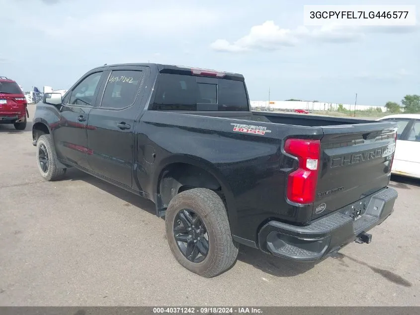 2020 Chevrolet Silverado 1500 4Wd Short Bed Lt Trail Boss VIN: 3GCPYFEL7LG446577 Lot: 40371242