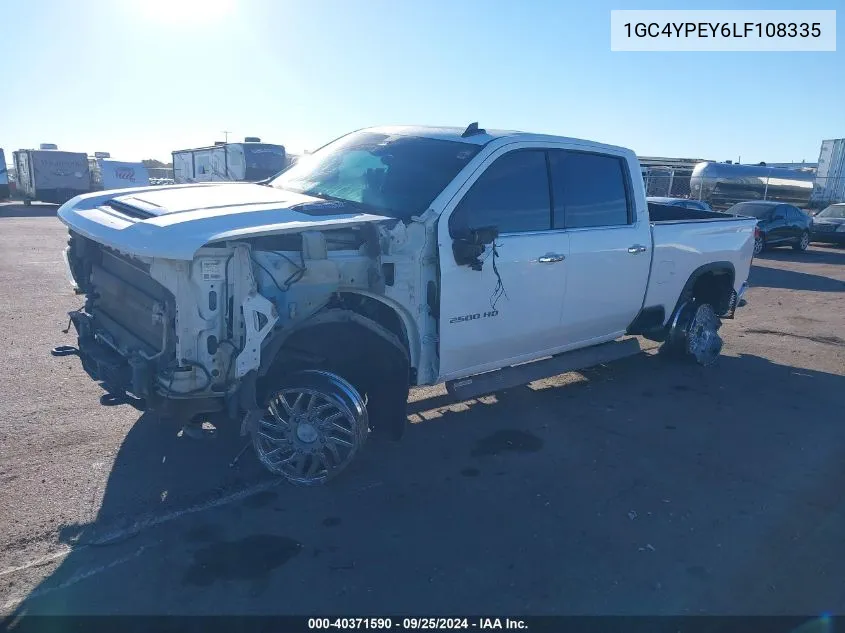 2020 Chevrolet Silverado 2500Hd 4Wd Standard Bed Ltz VIN: 1GC4YPEY6LF108335 Lot: 40371590