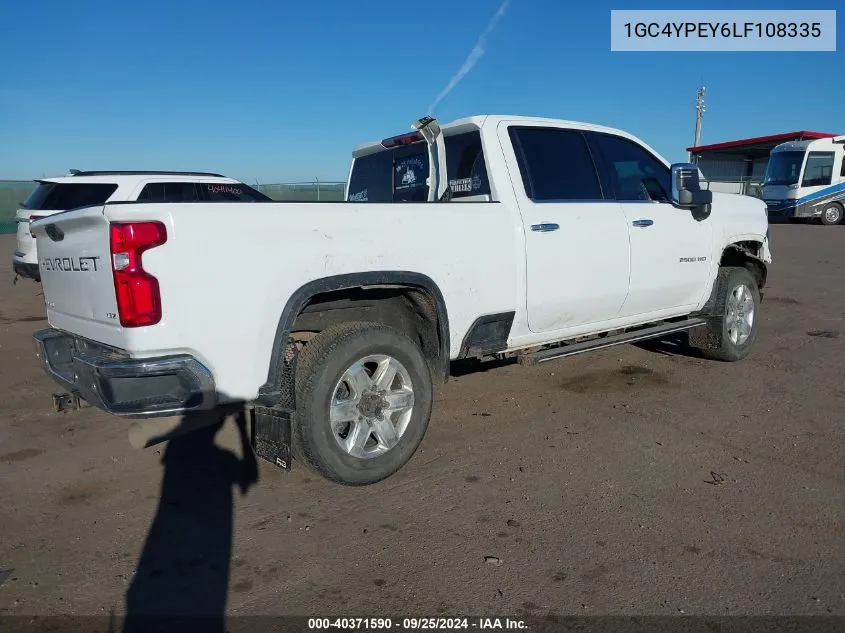 2020 Chevrolet Silverado 2500Hd 4Wd Standard Bed Ltz VIN: 1GC4YPEY6LF108335 Lot: 40371590