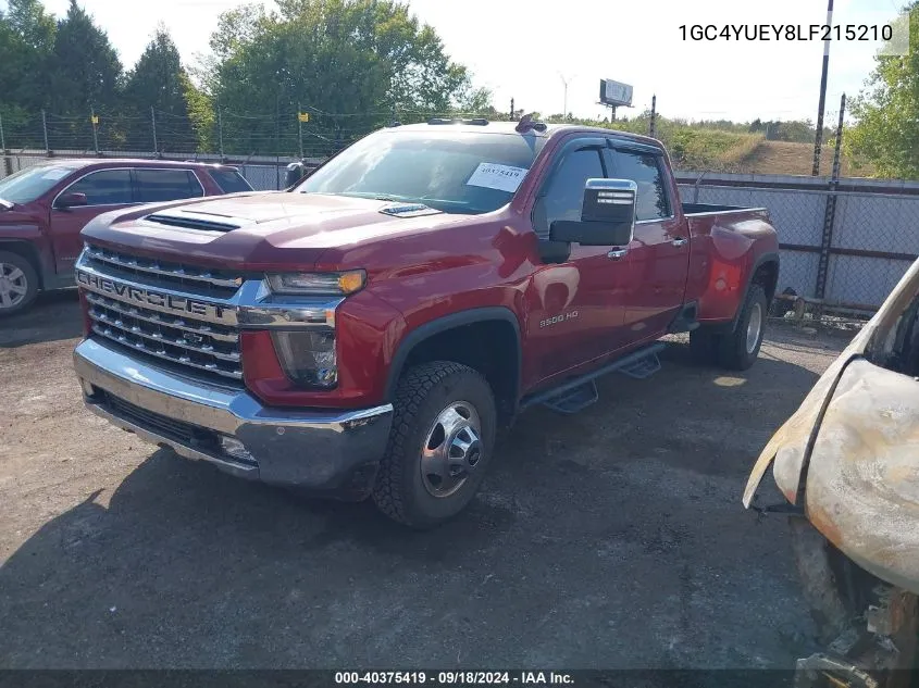 2020 Chevrolet Silverado 3500Hd 4Wd Long Bed Ltz VIN: 1GC4YUEY8LF215210 Lot: 40375419