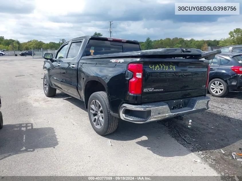 2020 Chevrolet Silverado 1500 4Wd Short Bed Ltz VIN: 3GCUYGED5LG398756 Lot: 40377059