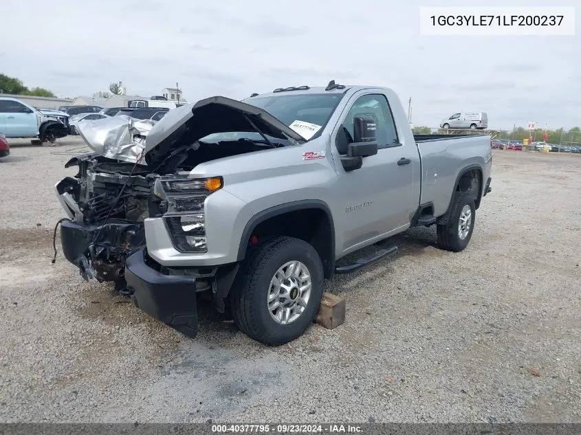 2020 Chevrolet Silverado 2500Hd 4Wd Regular Cab Long Bed Wt VIN: 1GC3YLE71LF200237 Lot: 40377795