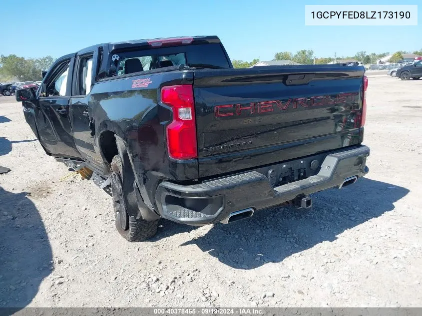 2020 Chevrolet Silverado 1500 4Wd Short Bed Lt Trail Boss VIN: 1GCPYFED8LZ173190 Lot: 40378465