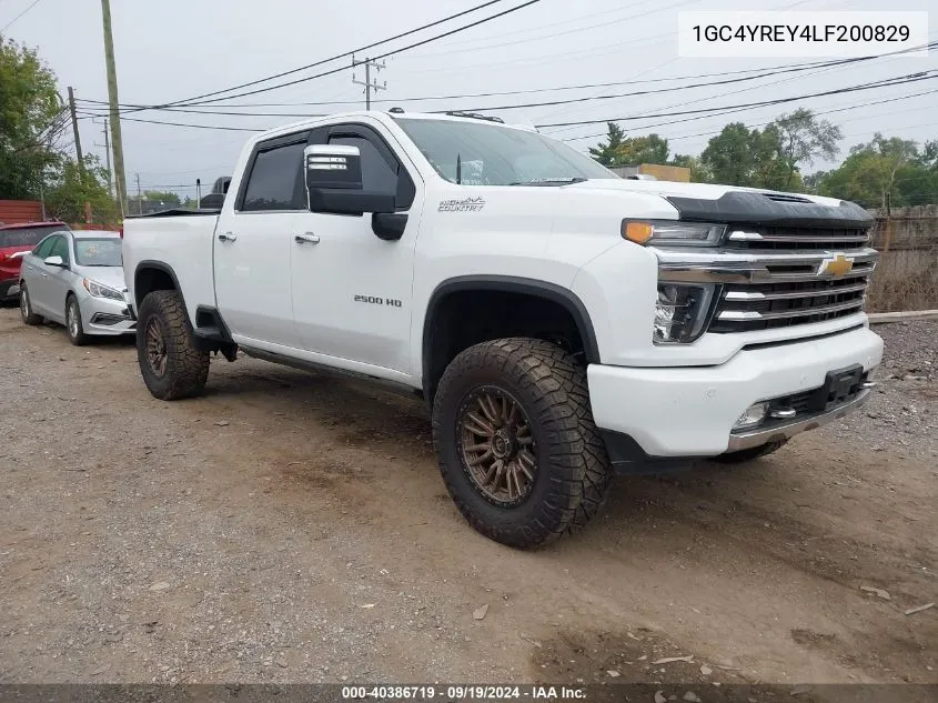 2020 Chevrolet Silverado 2500Hd 4Wd Long Bed High Country/4Wd Standard Bed High Country VIN: 1GC4YREY4LF200829 Lot: 40386719